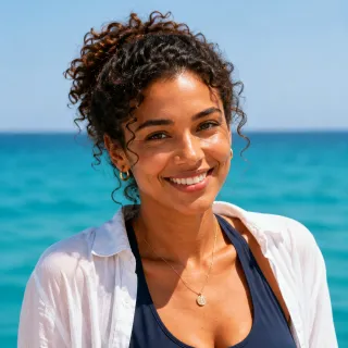 Naomi Brooks, the independent captain, from Last Summer at Sea